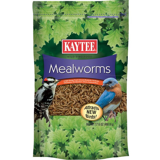 Kaytee Assorted Species Songbird Dried Mealworm Wild Bird Food 17.6 oz.