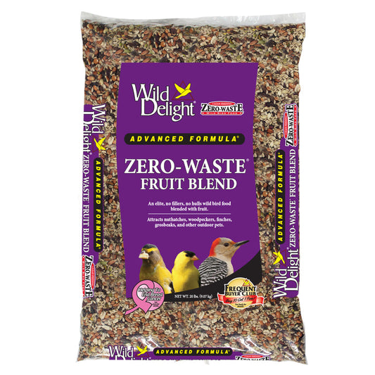 Wild Delight Zero Waste Assorted Species Sunflower Kernels Wild Bird Food 20 lb