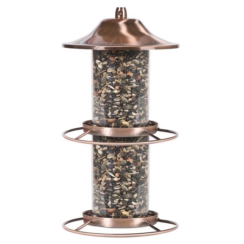 Perky-Pet Wild Bird 4.5 lb. Copper Panarama Bird Feeder