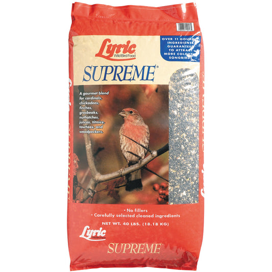 Lyric  Supreme  Assorted Species  Wild Bird Food  Sunflower Seeds  40 lb.