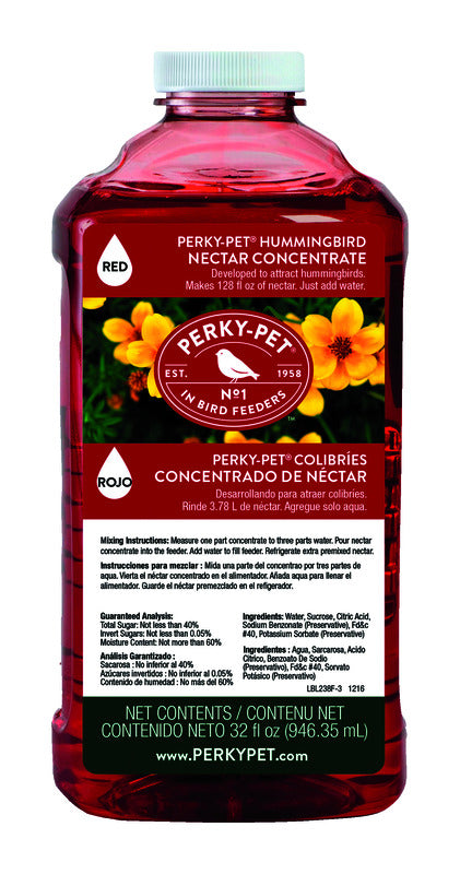 Perky-Pet Hummingbird Sucrose Nectar Concentrate 32 oz