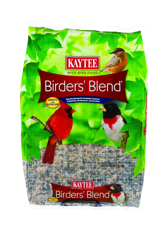 Kaytee Birders Blend Songbird Black Oil Sunflower Seed Wild Bird Food 16 lb