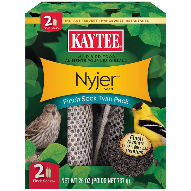 Kaytee Nyjer Finch 26 oz Mesh Finch Sock Bird Feeder