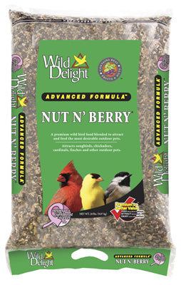 Wild Delight Nut N Berry Assorted Species Sunflower Kernels Wild Bird Food 20 lb