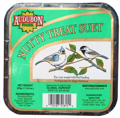 Audubon Park 51815 11 Oz Nutty Treat Audubon Park Suet Cakes (Pack of 12)