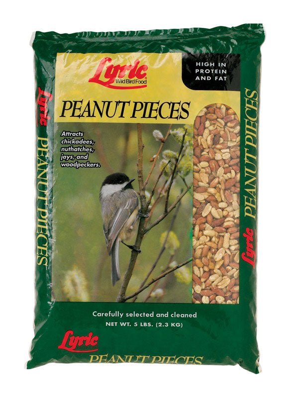 Lyric Chickadee and Nuthatch Peanut Pieces Wild Bird Food 5 lb