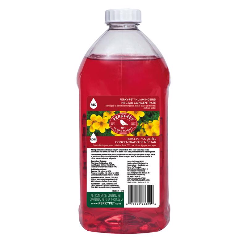 Perky-Pet Hummingbird Nectar Concentrate Sucrose 64 oz. (Pack of 6)