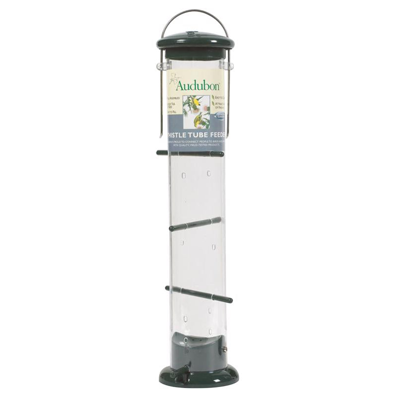 Audubon Finch 2 lb Plastic Thistle Tube Bird Feeder 8 ports