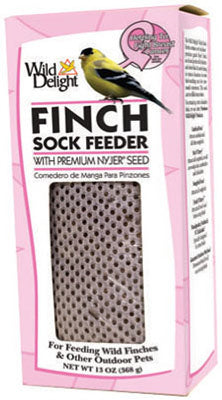 Wild Delight Finch 13 oz Mesh Sock Feeder Bird Feeder 1 ports