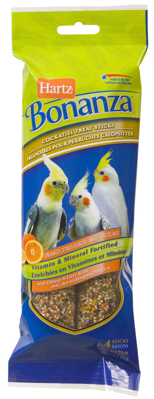 Hartz 11571 Bonanza™ Cockatiel Treat Sticks 4 Count