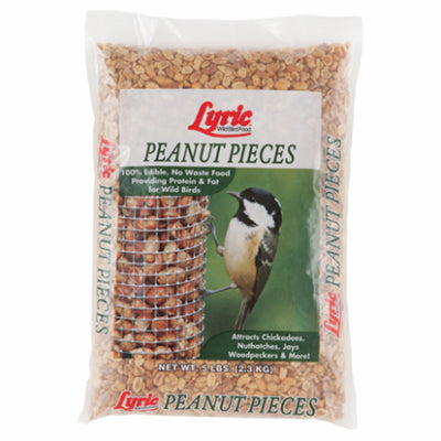 Lyric Chickadee and Nuthatch Peanut Pieces Wild Bird Food 5 lb